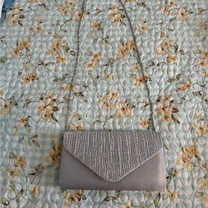 Elegant Silver Evening Clutch